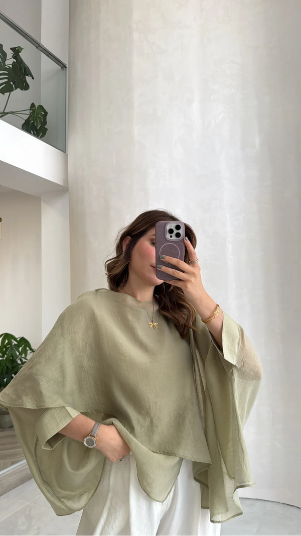 قميص شيفون طبقات