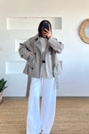 Checked Short Trenchcoat