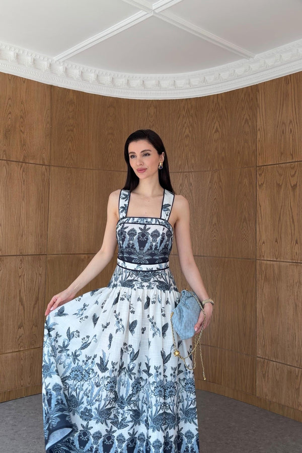 Floral tie - Detail Dress