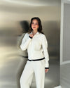 Contrast Trim Knit Set