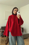 Oversized Ribbed Knit Sweater