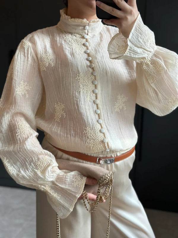 قميص Bloom Shirt بيج