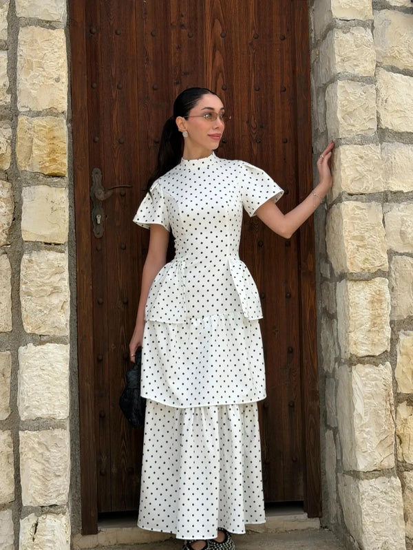 فستان polka dot