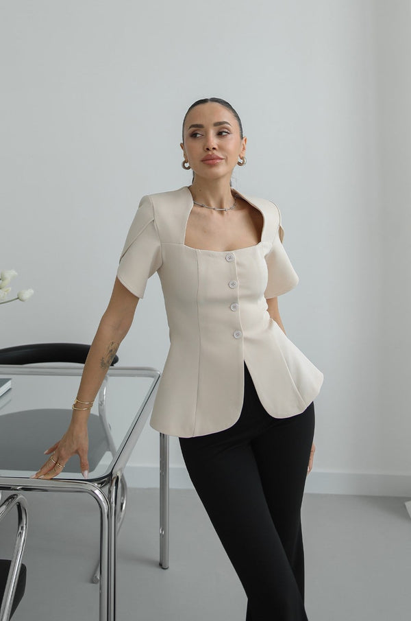 بلوزة Polka chic