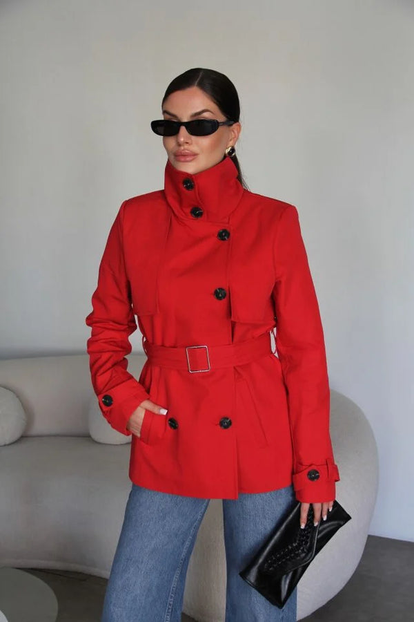 Luxury Red Rain Jacket