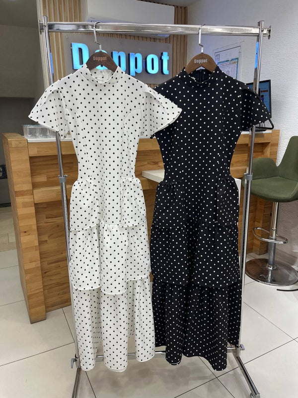 فستان polka dot