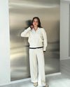 Contrast Trim Knit Set
