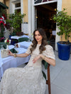 Balon Sleeve Dantel Dress