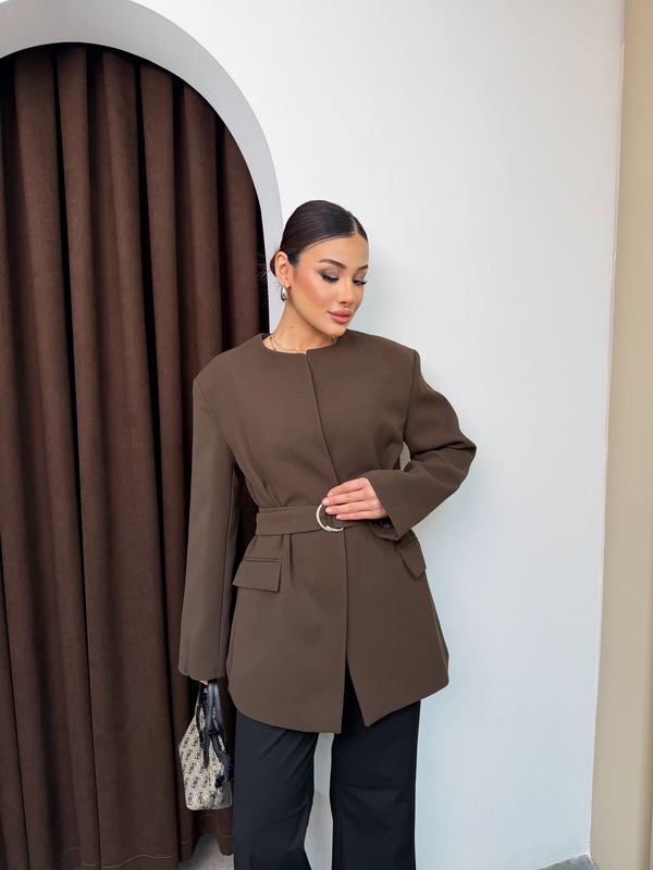 جكيت مخصر مع حزام