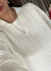 Cable Knit Collar Sweater