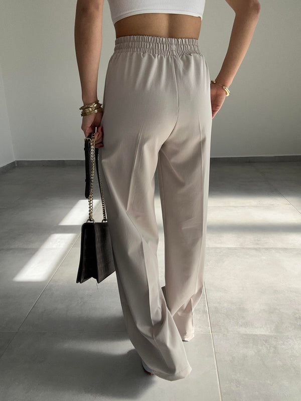 بنطلون قماش عريض