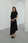 فستان كلاسيكي انيق off shoulder