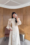 Dantel maxi dress