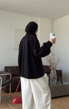 Oversized Zip-Up Knit Cardigan