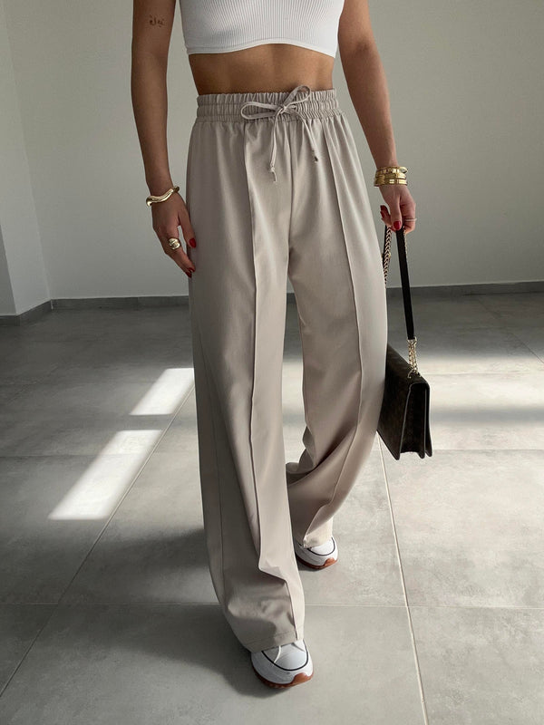 بنطلون قماش عريض