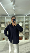 قميص ون سايز كحلي