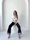 High rise wide leg