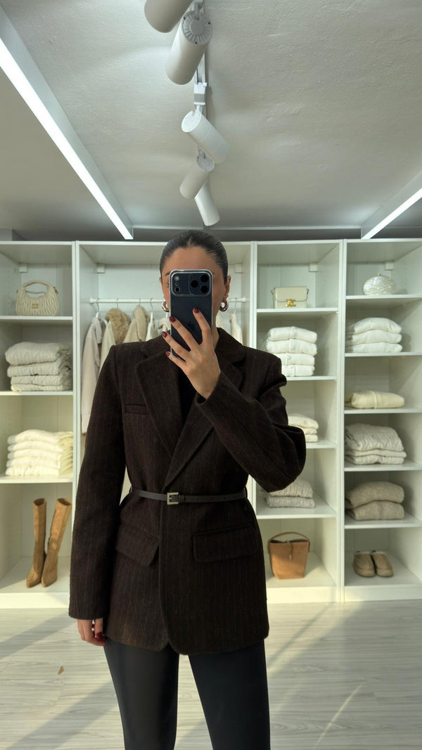 جكيت رسمي جوخ - بني