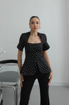 بلوزة Polka chic