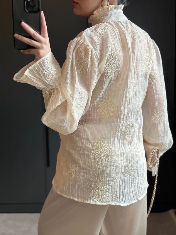 قميص Bloom Shirt بيج