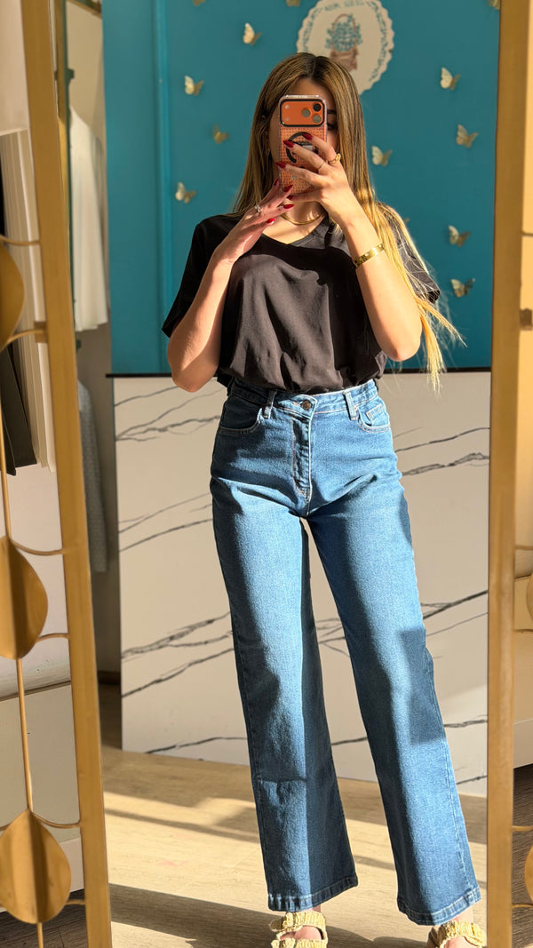 High Waist Wide Leg Jeans