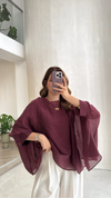 قميص شيفون طبقات