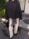 UPRECT COLLAR HIDDEN BUTTON TRENCH