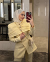 طقم رسمي فخم بأكتاف عريضة