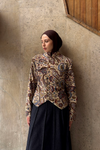 Ethnic Jacquard Quilted Jacket
