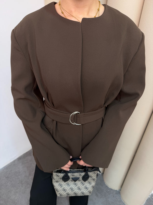 جكيت مخصر مع حزام