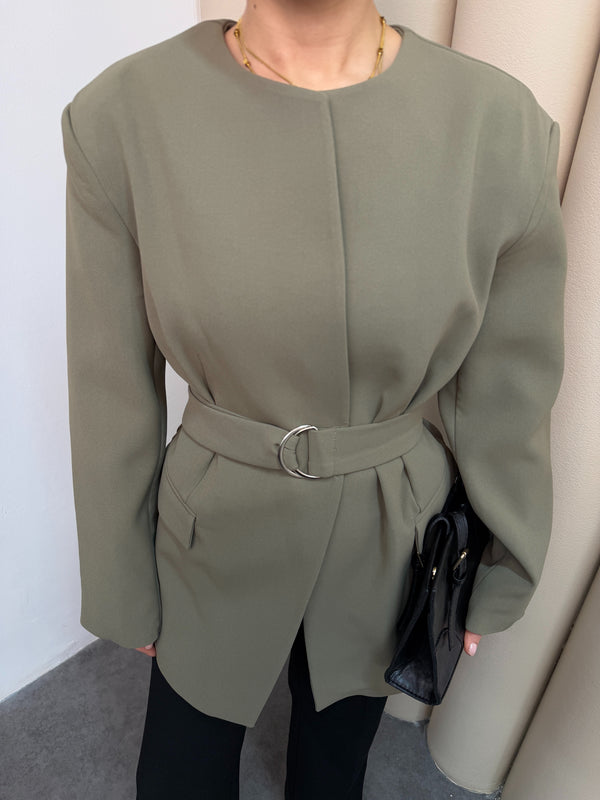 جكيت مخصر مع حزام