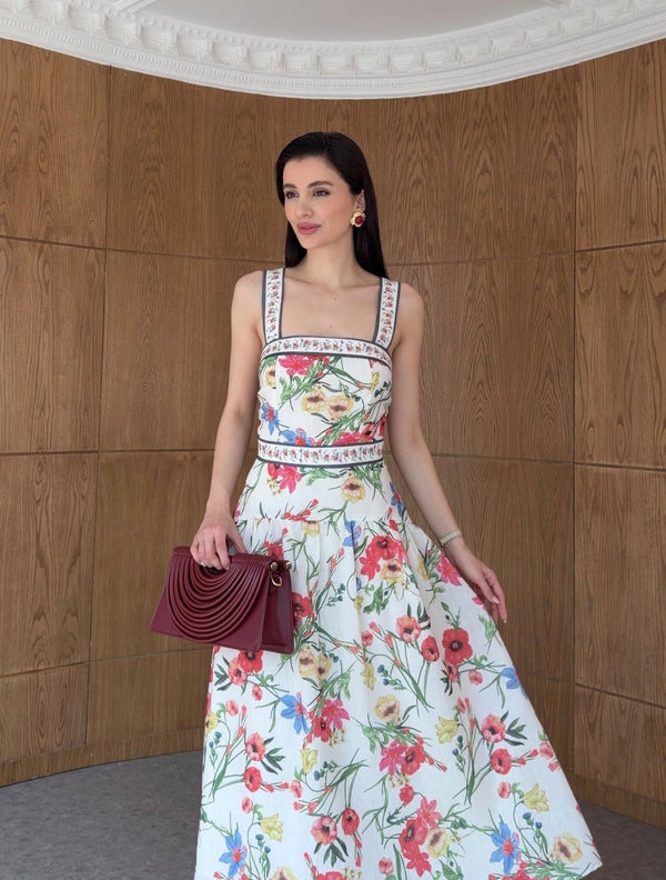 Floral tie - Detail Dress
