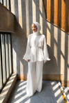 Zeena chiffon set ابيض