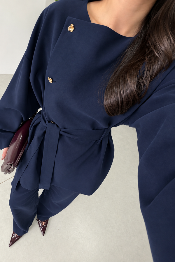 BELTED TAILORED SET