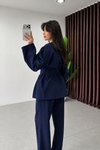BELTED TAILORED SET