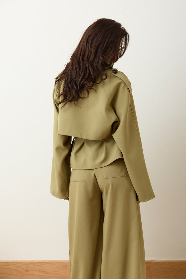 High Neck Trench Set