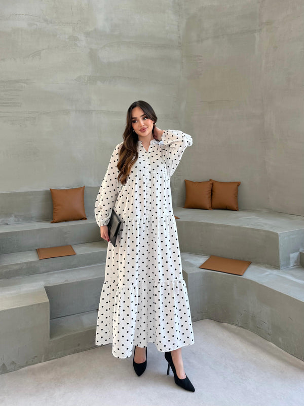 فستان POLKA بأكمام