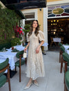 Balon Sleeve Dantel Dress