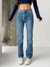 Mid Straight Jeans/ Light Blue