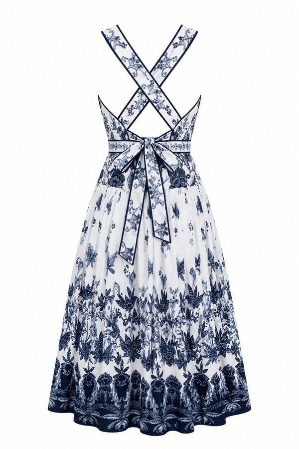 Floral tie - Detail Dress