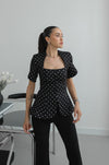 بلوزة Polka chic