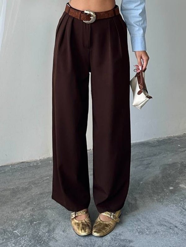 بنطلون قماش عريض