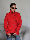 Luxury Red Rain Jacket