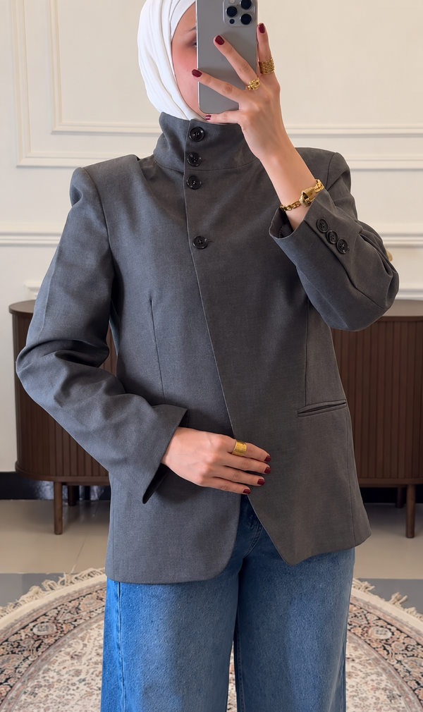 High Neck Blazer