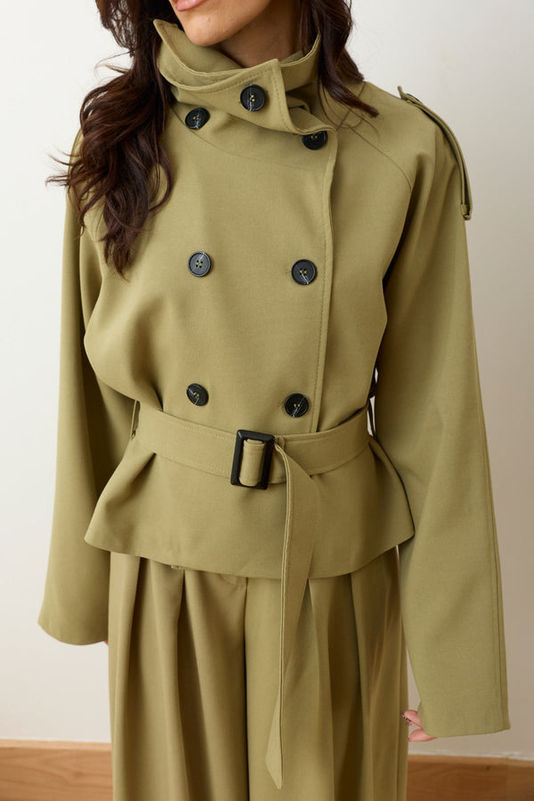 High Neck Trench Set