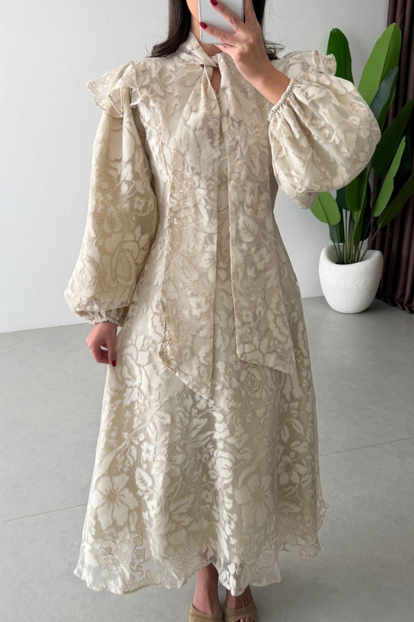 Dantel maxi dress