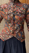Ethnic Jacquard Quilted Jacket