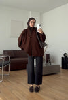 Oversized Zip-Up Knit Cardigan