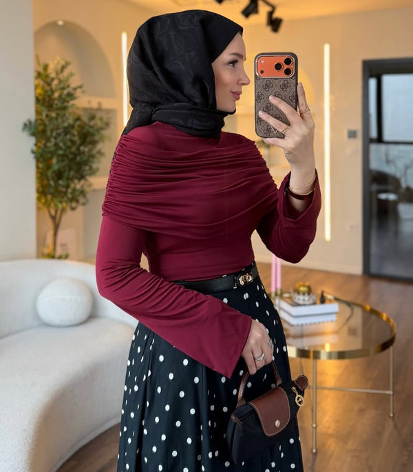 تنورة Polka dots