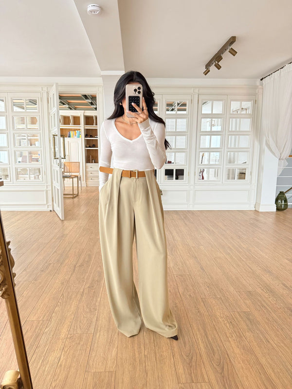بنطلون Classic Pleated Elegance